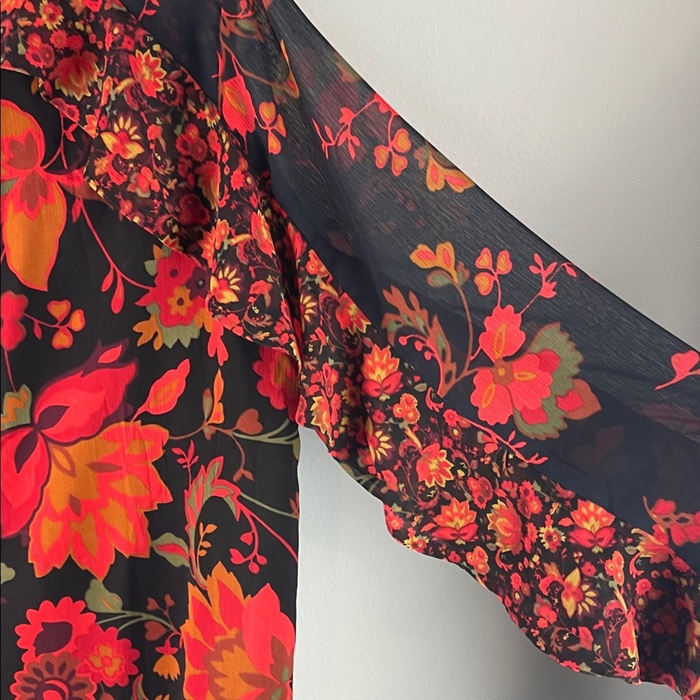 LOFT Floral Blouse Size S